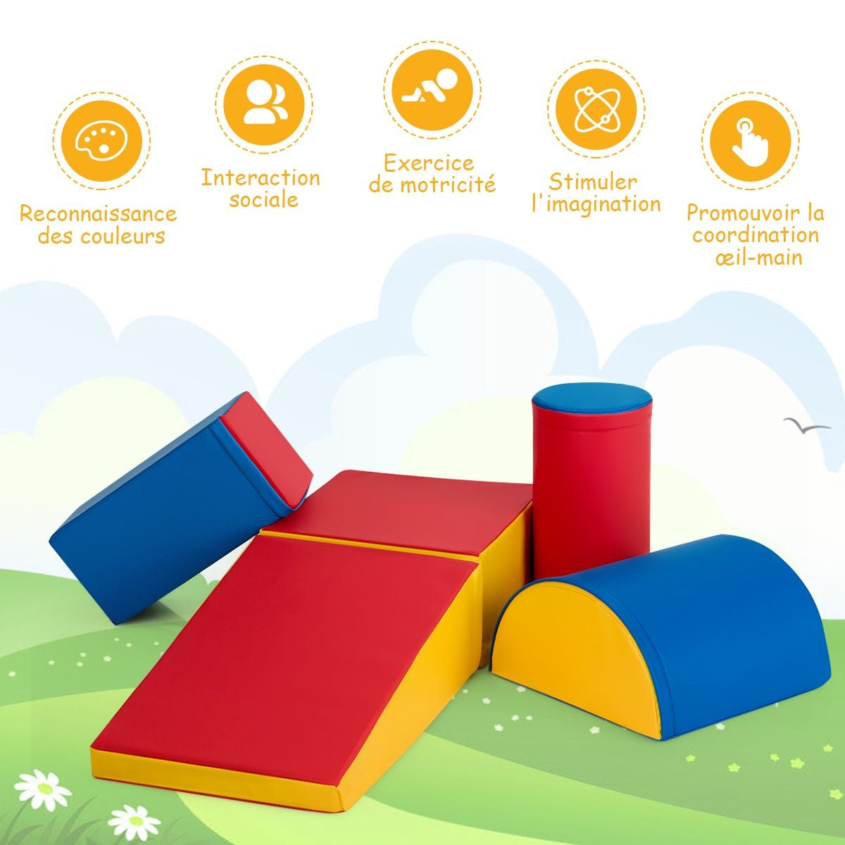 Coast Grote XL-Schuimbouwstenen-5-delig