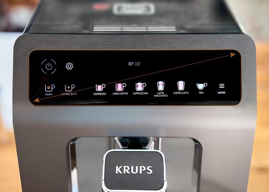 Krups Evidence+ EA894T - Volautomatische Espressomachine - Premium Design - 19 Instellingen - Personaliseren - Voor Espresso & Cappuccino