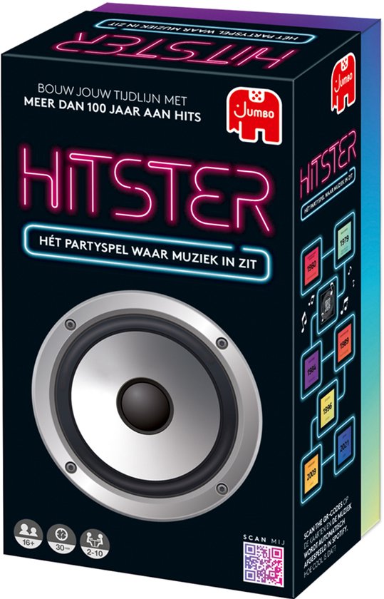 Jumbo Hitster Original – Nederlandstalig Partyspel – Muziekspel – Actiespel