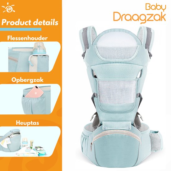 Moxica Draagzak Baby - Draagdoek - Carrier - Kinderdrager - Babydrager - Drager