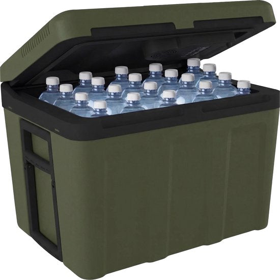 Auronic Koelbox Elektrisch 12V en 230 volt - 40L - Auto - Camping Koelkast - Koelen en Verwarmen - Frigobox - Groen