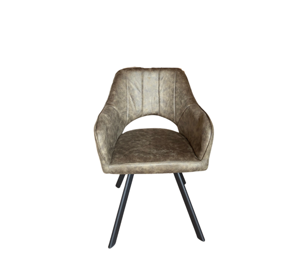 Meubel31 Tenno Draaibare Eetkamerstoelen Set van 2 - Microvezel - 55 x 45 x 88 cm - 360° Draaibaar