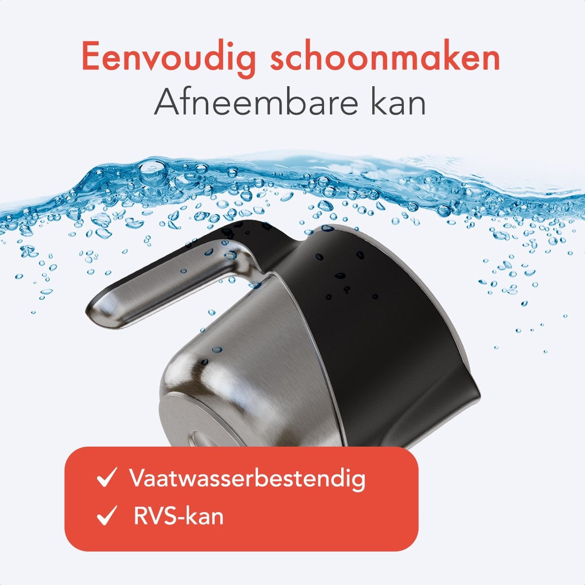 KitchenBrothers Elektrische Melkopschuimer - Vaatwasserbestendig - 4-in-1 - 400 ML - Voor 3 Cappuccino's - Zwart