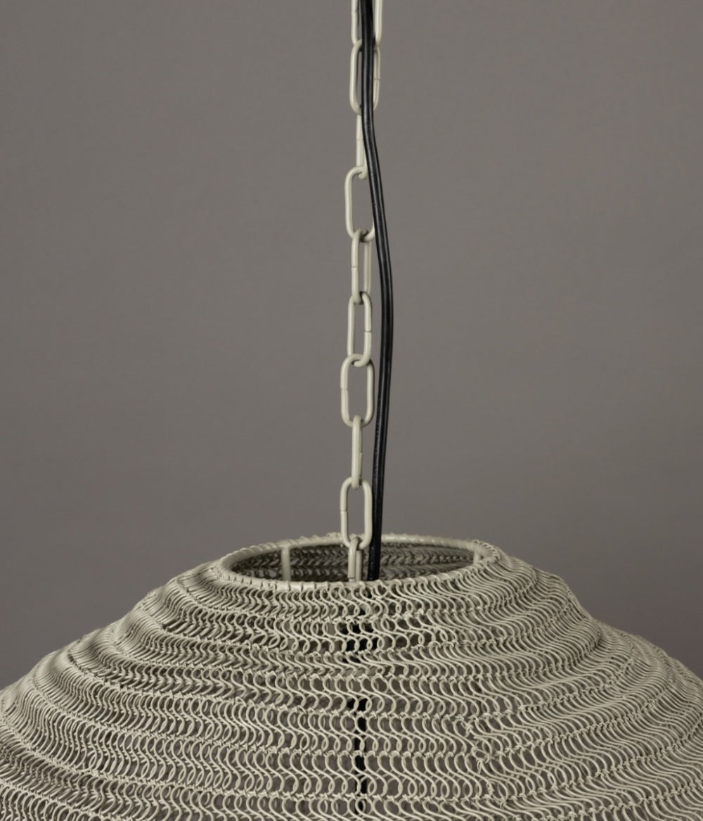 Dutchbone Meezan Hanglamp M – Ø 30 cm – Vintage Stijl – Grijs