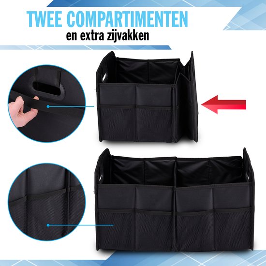 All Ride Kofferbak Organizer - Opvouwbaar - Auto Accessoires - Zwart