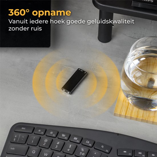 Nuvance - Afluisterapparatuur - Mini Afluisterapparaat - Voice Recorder Digitaal - Spy Recorder - Dictafoon - Afluisteren Opnemen