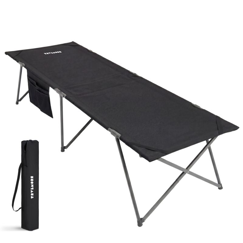 Trvlmore veldbed - 213 x 79 x 50 cm - extra groot - opvouwbaar - camping bed