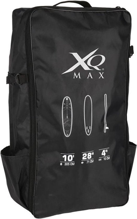 XQMax SUP Board - Opblaasbaar Paddle Board - Complete Set R- Met Pomp / Draagtas / Verstelbare Peddel / Enkelkoord / Reparatiekit - Max. 150KG - 320x76x15cm - Oranje
