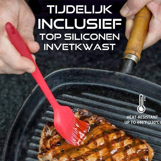 Homewell - Madeleine Bakvorm met 12 Schelpvormpjes - Antiaanbaklaag | Incl. Kwast & E-book