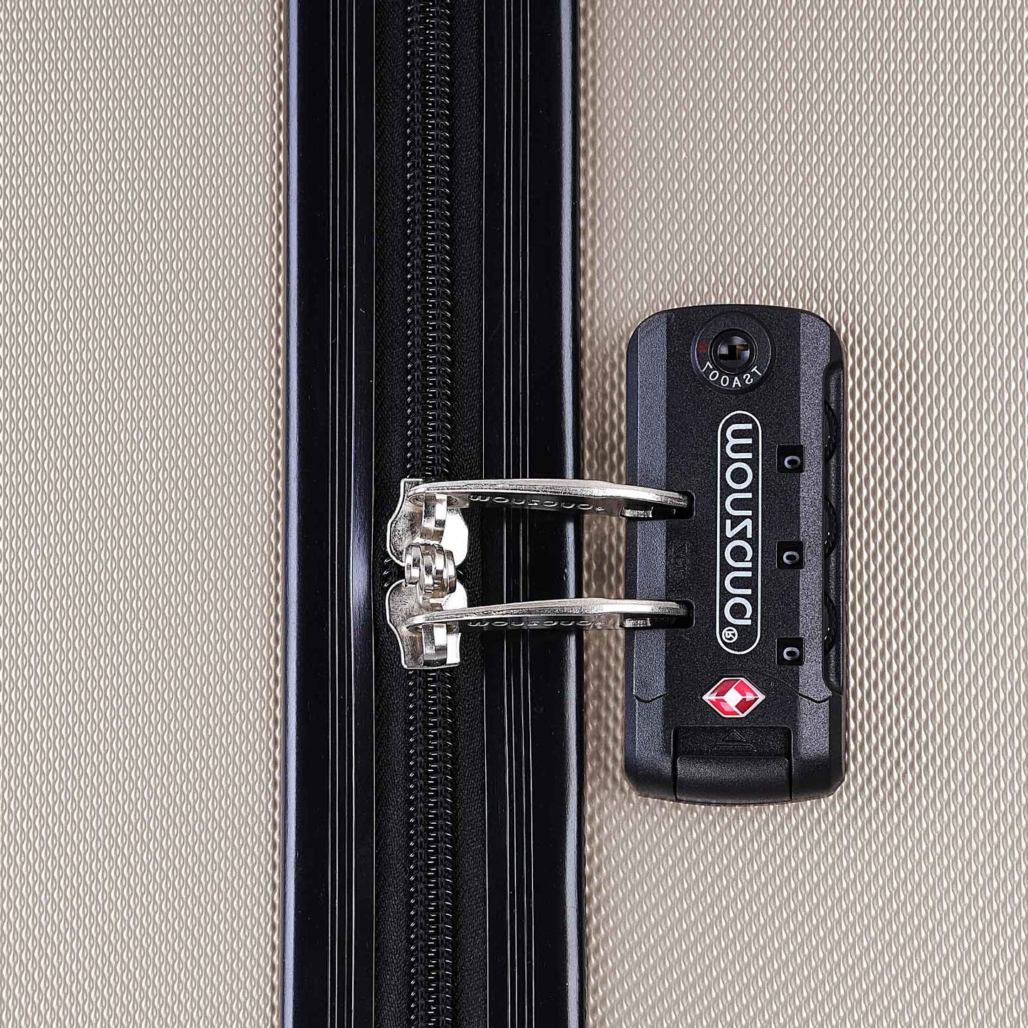 Monzana Exopack Hardcase Koffer - Champagne 53x37x21 cm
