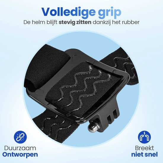 Garpex® Verstelbare Hoofdband - Head Strap - Universele mount voor diverse action camera's