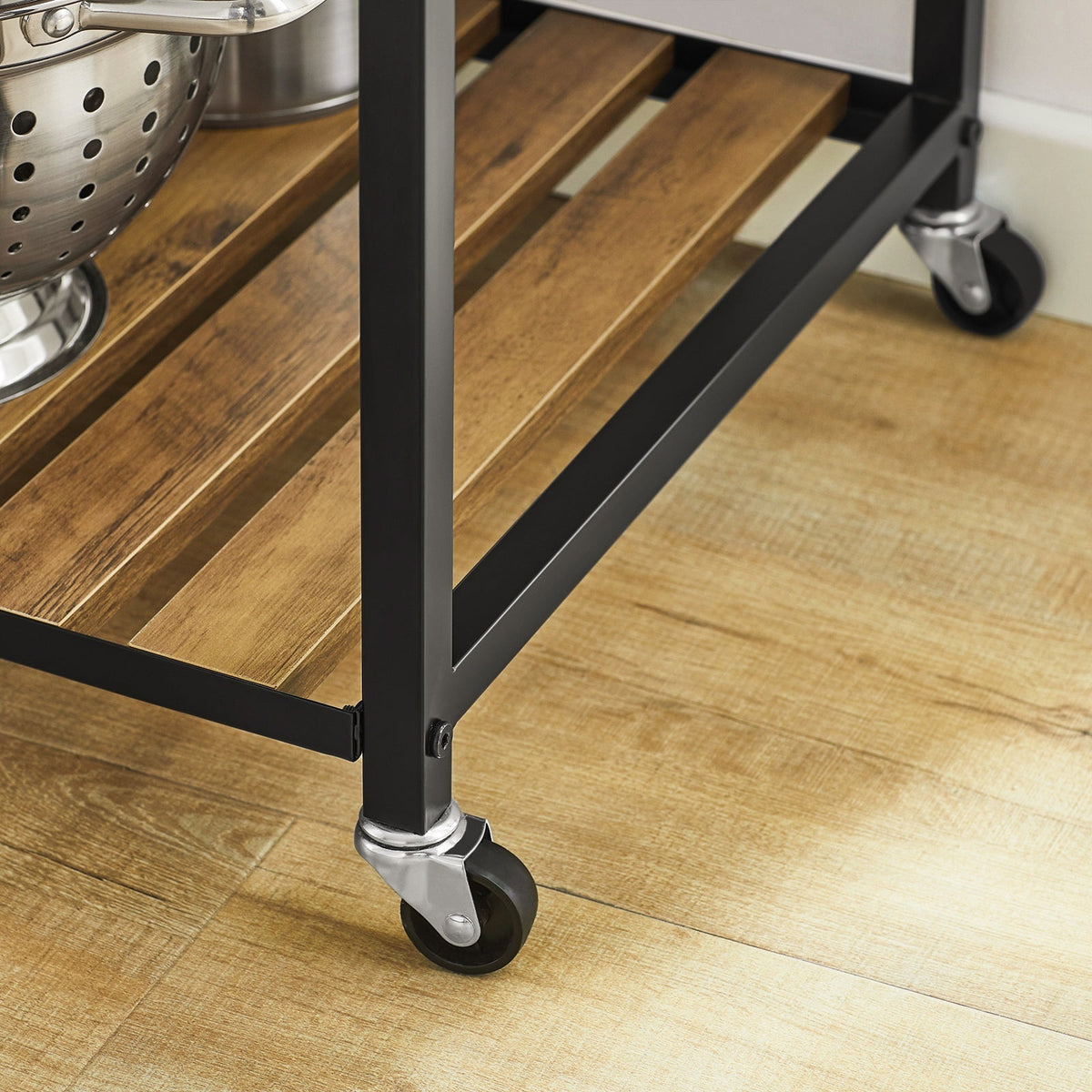 SoBuy Serveerwagen - Industrieël - Max. 75 kg - 110 x 45 x 92 cm