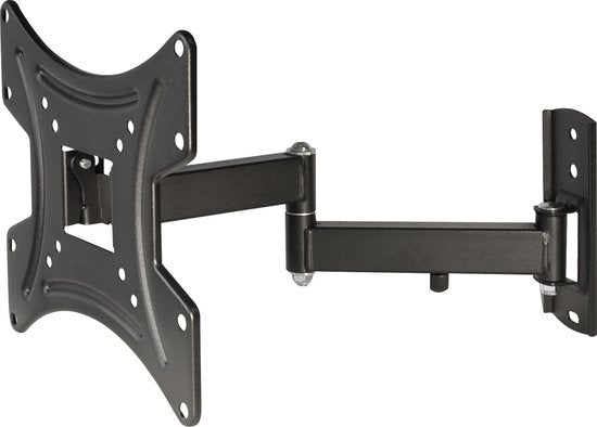 MyWall TV muurbeugel voor 23-42 inch schermen - Full Motion - Tot 25kg - Zwart
