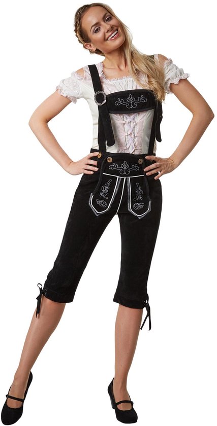 Dressforfun Lederhose Tegernsee L - verkleedkleding kostuum halloween verkleden feestkleding carnavalskleding carnaval feestkledij partykleding - 302817