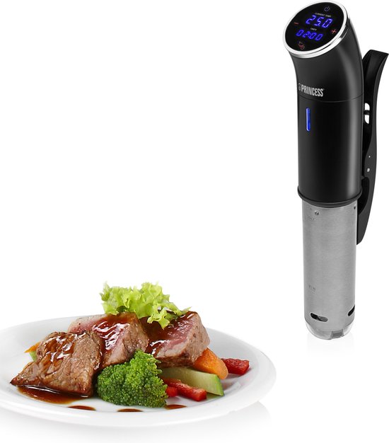 Princess 267003 Sous Vide Stick - IPX7 Waterdicht - Sous vide koker - Nauwkeurige temperatuurinstelling - Touchscreen - 1200W