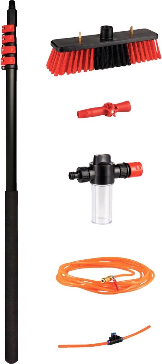 Shine telescopische water- bezem / borstel - Uitschuifbaar tot 2.6m
