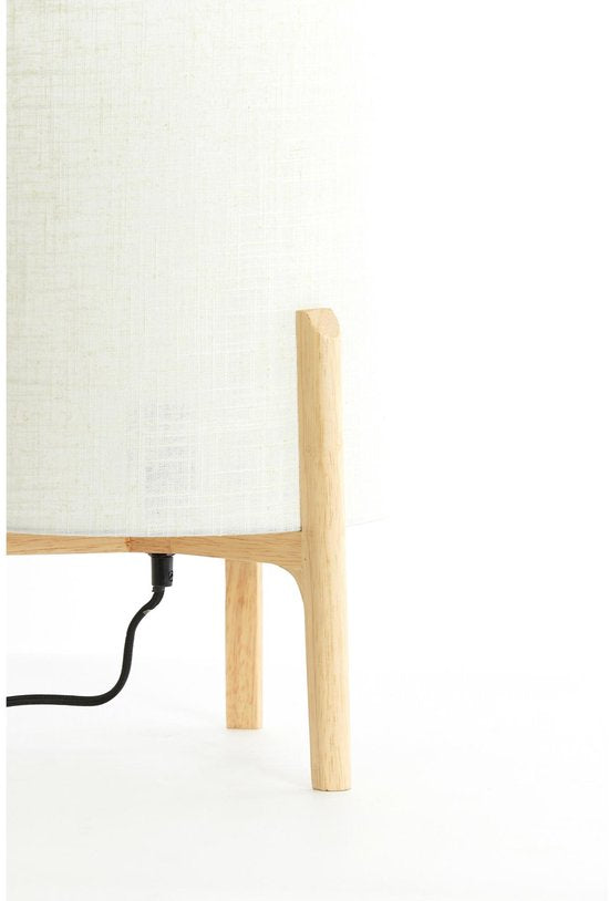 Light & Living Tafellamp Bruin - Hout - Ø28 x 44 cm - E27