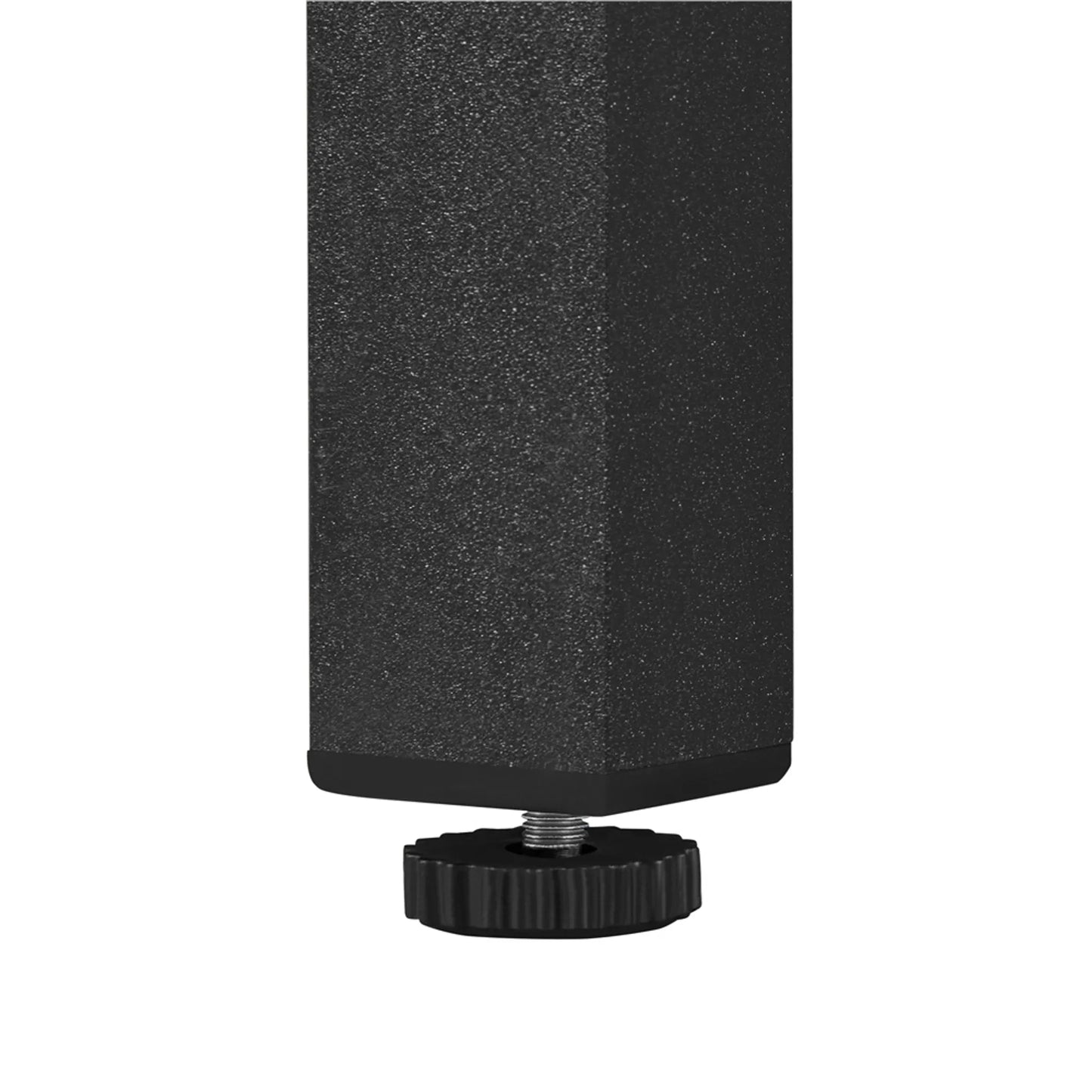 Yaheetech Bijzettafel Buiten Vierkant – Voorzien Van Tafelblad Met Latten En Elektroforetische Poedercoating En Steunbalk – Voor Tuin Balkon En Terras – Zwart Metaal – 45 x 45 x 45,5 cm