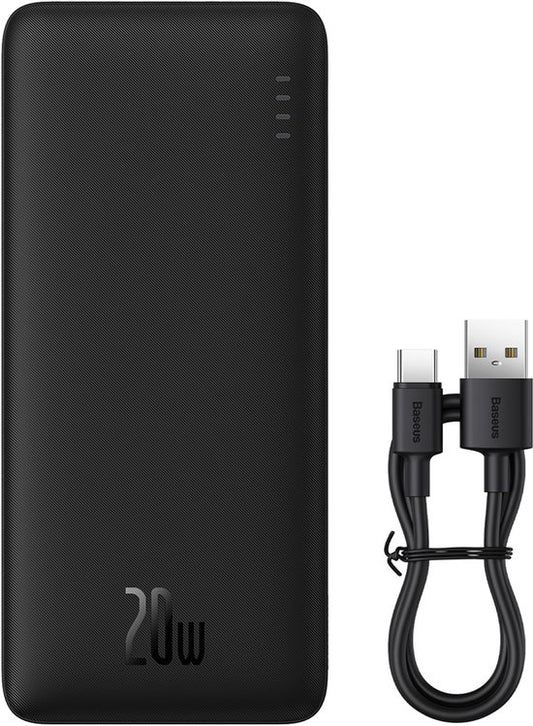 Baseus Airpow - Powerbank - 20W - 20000mAh - USB-A & USB-C Kabel