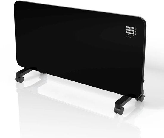 Convector verwarming - Max. 2000 W - Zwarte - Voor Wand- en Vloermontage