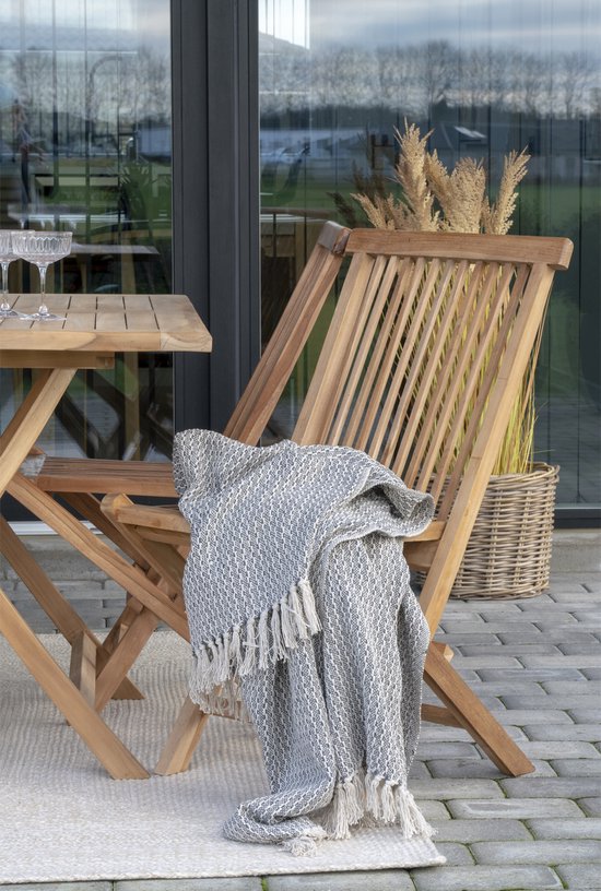 House Nordic Tuinstoel - Set van 2 - Max. 120 kg - Teakhout - 62 x 46 x 89 cm