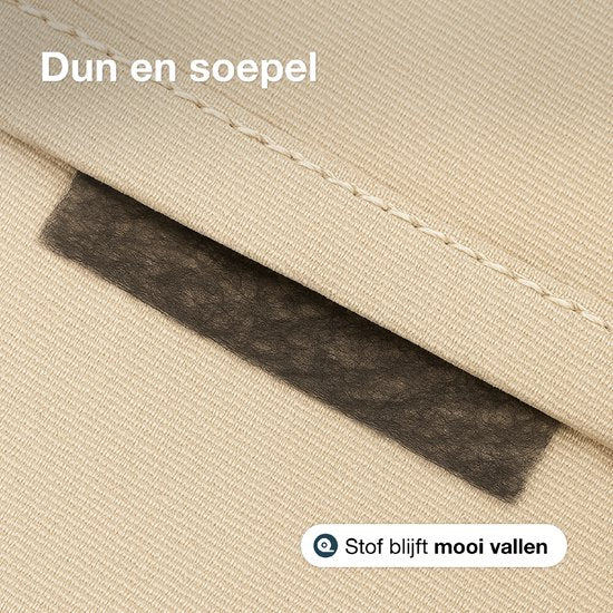 Strijkband - 60 meter - 3 cm breed - Zoomband - Instrijkbaar - Gordijnband - Kantenband - Plooiband - Vlieseline - Opstrijkbaar - Zwart