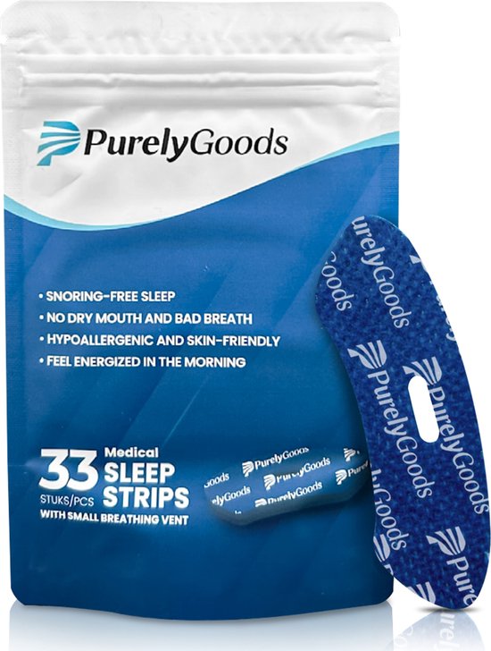 PurelyGoods® Mondtape – 33 stuks - Anti Snurk - Mond Tape – Myotape - Mouth Tape – Mondpleisters
