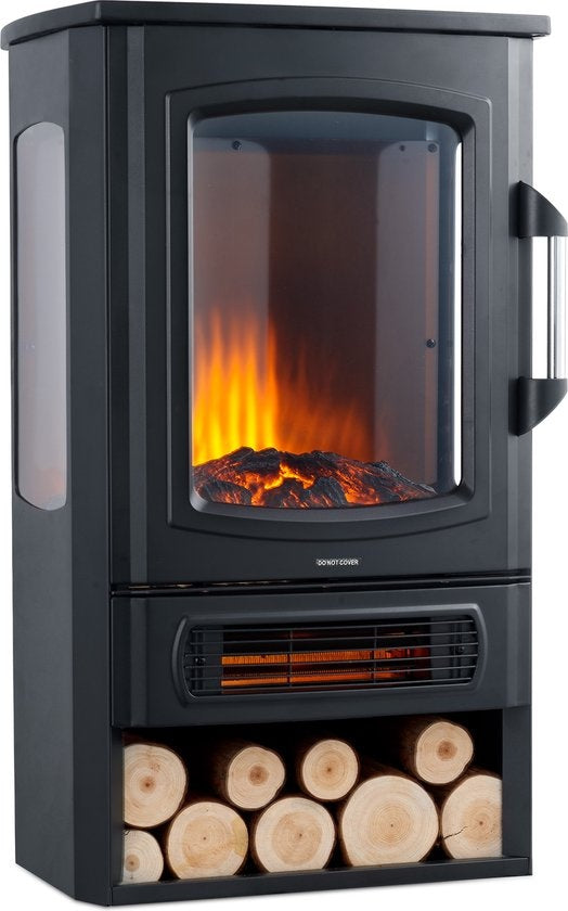 MOA Elektrische Kachel - Sfeerhaard - Haard- Heater - Plek voor decoratie hout - EFS183C