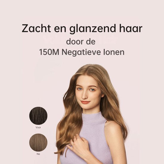 Laifen SE Lite High Speed Fohn - Roze - Haardroger met ionische technologie - 3 warmtestanden