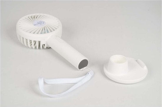 Bo-Camp - Handventilator - Met houder - Oplaadbaar