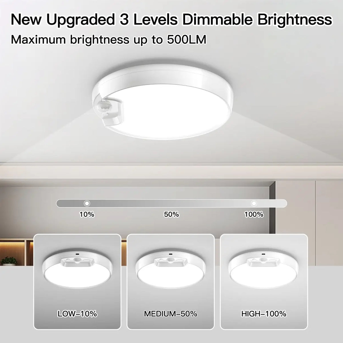 Homelist Bewegingssensor Plafondlamp 8 Inch met Afstandsbediening