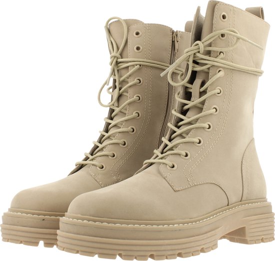 Bullboxer - Laars - Dames - Beige/Taupe - 40 - Laarzen