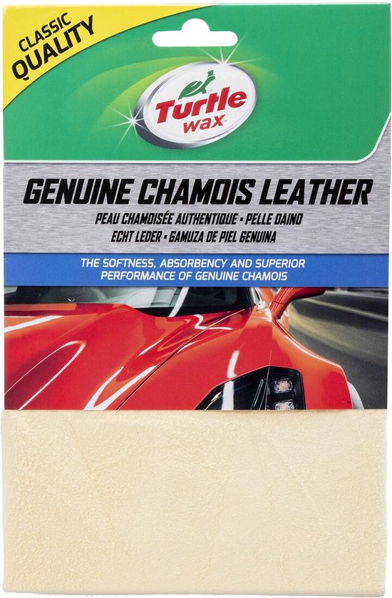 Turtle Wax CL412td Natuurzeem - Genuine Chamois Leather - Leren Zeem - Echt Leer
