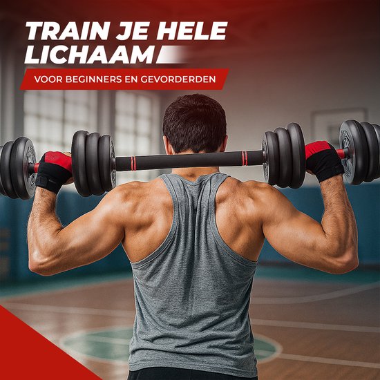 Fitby Dumbells 20 KG - Dumbbells - Gewichten Set - Verstelbare Dumbells - Halterset - Dumbell Set - Kettlebell