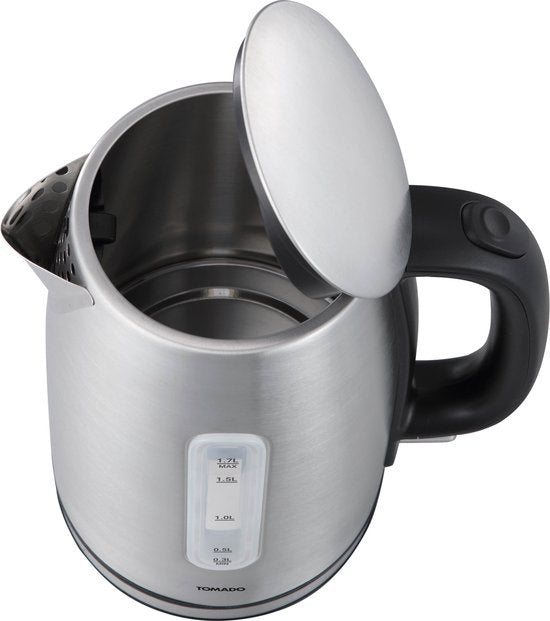 Tomado TWK1709S - RVS Waterkoker - 1,7 liter inhoud - 2200W - Kalkfilter - Waterniveau indicator