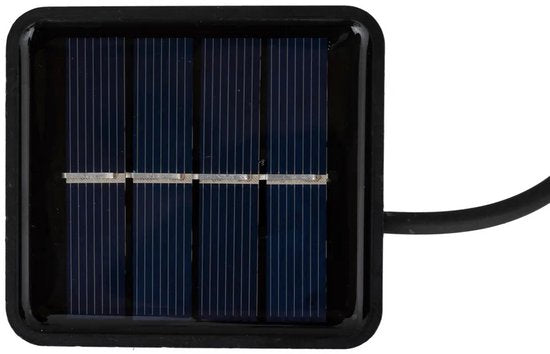 Atmosphera Solar tuin feestlampjes lichtsnoer - gekleurd - kunststof - 490 cm - buiten - Led licht - tuinverlichting op zonne-energie