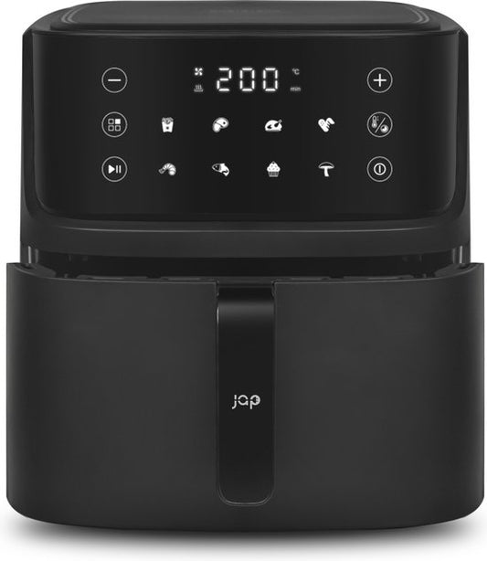 JAP Appliances Ascension - Airfryer XL - Heteluchtfriteuse XXL - 2000W - 7,6L Inhoud - 60ºC tot 200ºC - Zwart