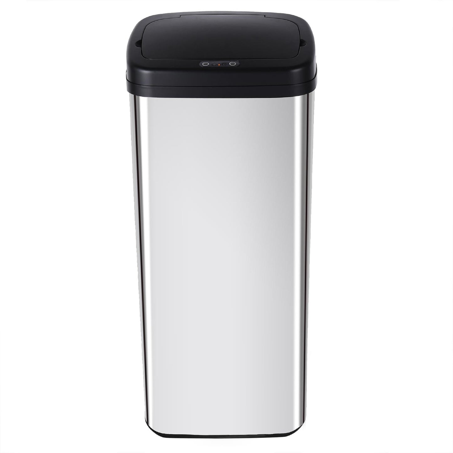 Monzana Prullenbak met sensor vierkant RVS 50 liter