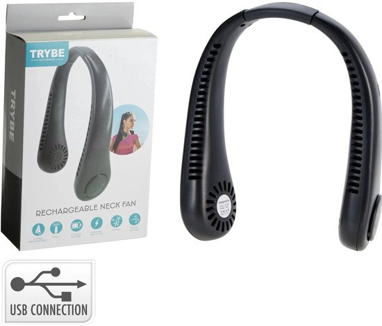 Nekventilator - USB Oplaadbaar - 3 Snelheden