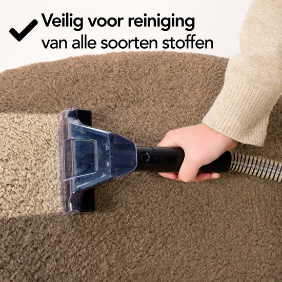 Brixy Professionele Tapijtreiniger - Vlekkenreiniger - 2 Borstels - Krachtig En Draagbaar - Bank Reiniger - Meubelreiniger - Zetelreiniger - 750W - Incl. Reinigingsmiddel