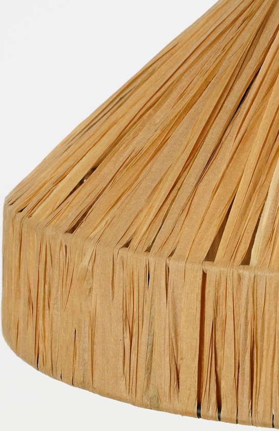 Mica Decorations Elisa Hanglamp - H18 x Ø30 cm - Raffia - Lichtbruin
