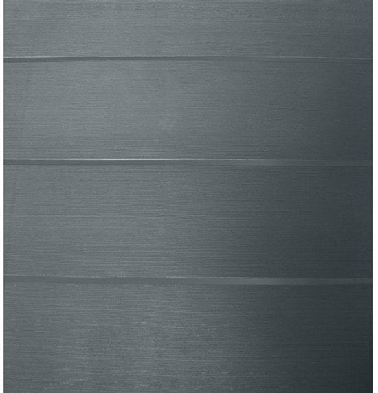 Bezemkast - TOOD - 2 deuren + 3 polypropyleen planken - 68 x 37 x H.163 cm - Grijs