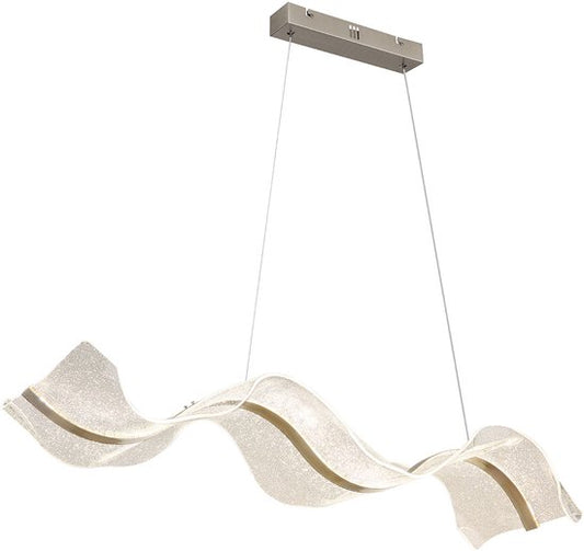 Globo - hanglamp - Saque - nikkel - metaal - grote eettafellamp - LED - 68294H