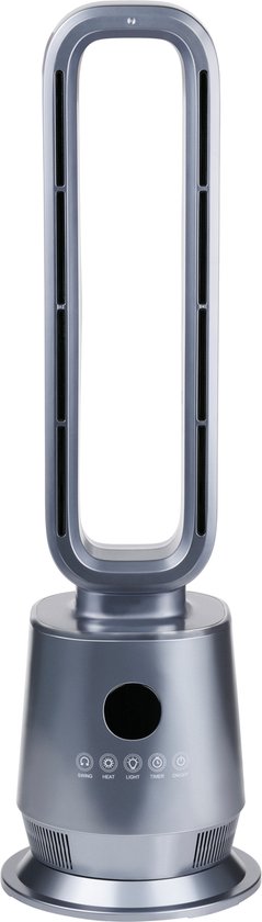alpina 2-in-1 Ventilatorkachel 2000W - Elektrische Kachel en Ventilator met Afstandsbediening - Oscillerende Torenventilator met Timer - Heater met Verstelbare Temperatuur