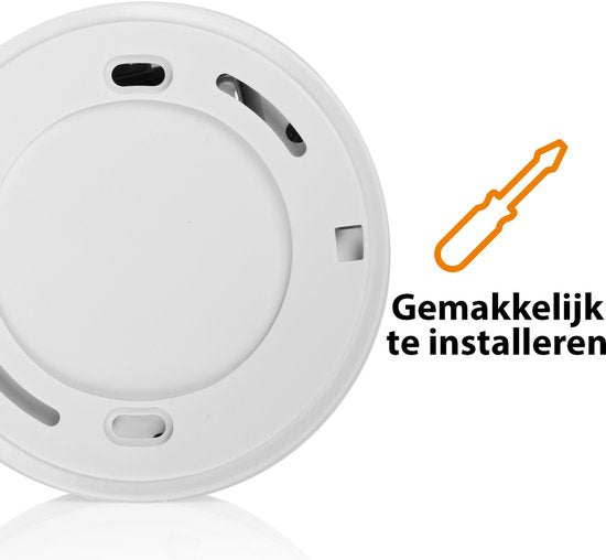 Smartwares 10.044.62 - Rookmelder 85 dB - 1 Jaar batterij, 10 jaar sensor - TUV Gecertificeerd - Brandmelder