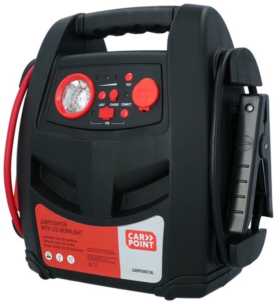 Carpoint Jumpstarter – 12 Volt – Continue vermogen 400A – LED verlichting – Starthulp