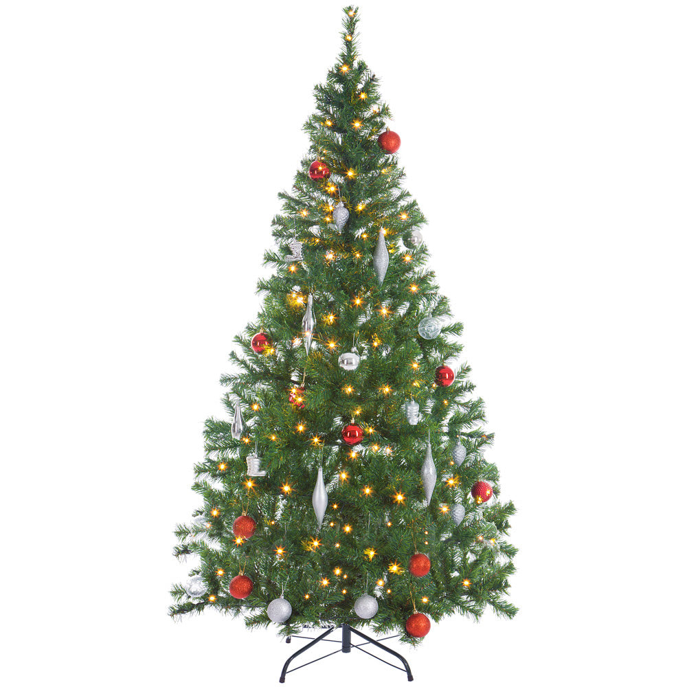 Casaria Kerstboom 180 cm – Incl. LED Kerstverlichting PE Groen