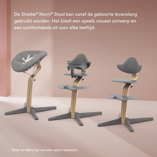 Stokke Nomi Newborn Set Zwart Grijs Zand