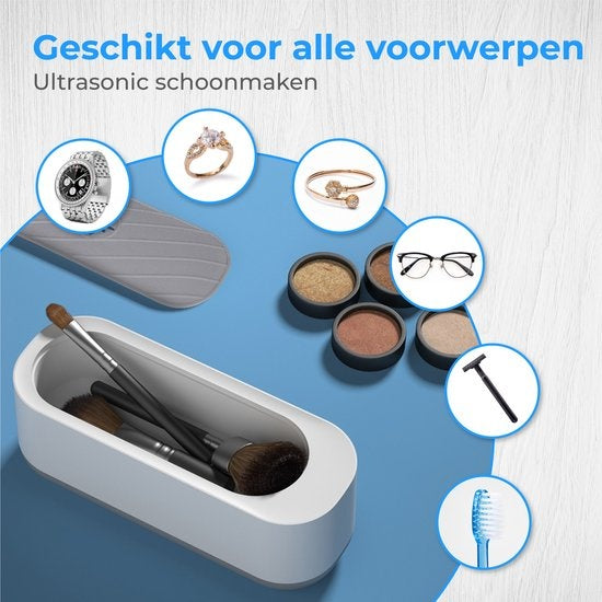 Nuvance - Ultrasoon Reiniger - Reinigingsapparaat voor Sieraden en Brillen - Ultrasone - Ultrasonic Cleaner - 300ml