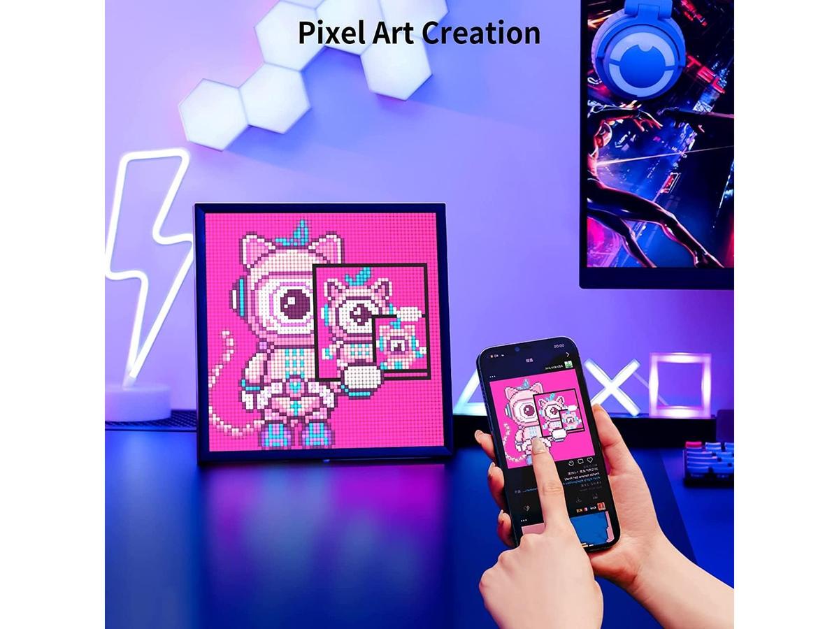 Divoom Digital Photo Frame - Modern Design - Zwart - 7 inch